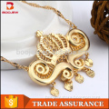 2016 Saudi gold pendant jewelry 18 K longevity lock design necklace for lady Women gold jewelry pendant design wholesale